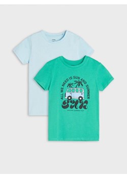 Sinsay - Koszulki 2 pack - zielony ze sklepu Sinsay w kategorii T-shirty chłopięce - zdjęcie 172433238