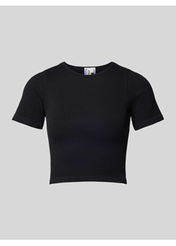 T-shirt krótki z fakturowanym wzorem model ‘GWEN’ ze sklepu Peek&Cloppenburg  w kategorii Bluzki damskie - zdjęcie 172435308
