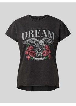 T-shirt z nadrukowanym motywem model ‘LUCY’ ze sklepu Peek&Cloppenburg  w kategorii Bluzki damskie - zdjęcie 172435347