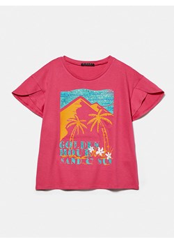 Sisley Koszulka w kolorze różowym ze sklepu Limango Polska w kategorii Bluzki dziewczęce - zdjęcie 172436058