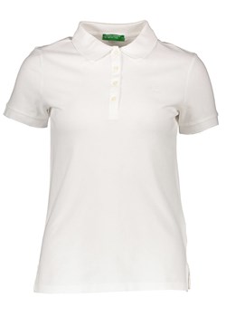 Benetton Koszulka polo w kolorze białym ze sklepu Limango Polska w kategorii Bluzki damskie - zdjęcie 172436435