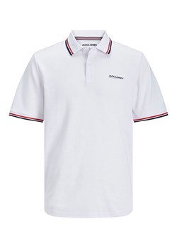 Jack &amp; Jones Koszulka polo w kolorze białym ze sklepu Limango Polska w kategorii T-shirty męskie - zdjęcie 172436707