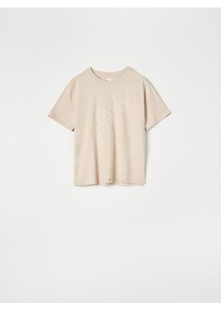 Sinsay - Koszulka - kremowy ze sklepu Sinsay w kategorii Bluzki damskie - zdjęcie 172438026