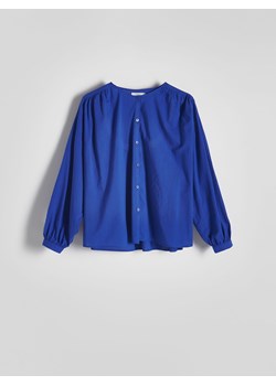 Reserved - Koszula z bawełny - niebieski ze sklepu Reserved w kategorii Koszule damskie - zdjęcie 172438068