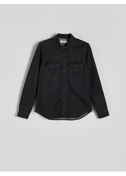 Reserved - Koszula jeansowa - szary ze sklepu Reserved w kategorii Koszule damskie - zdjęcie 172438299