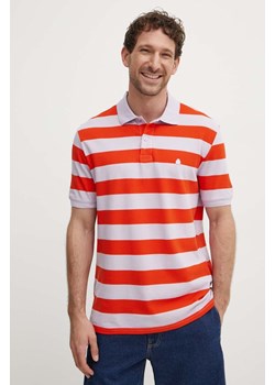 United Colors of Benetton polo bawełniane wzorzysty ze sklepu ANSWEAR.com w kategorii T-shirty męskie - zdjęcie 172438859