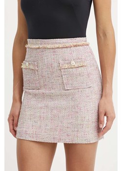 La Petite Française spódnica JACKET kolor różowy mini prosta ze sklepu ANSWEAR.com w kategorii Spódnice - zdjęcie 172438927