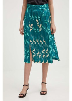 La Petite Française spódnica JUDO kolor turkusowy midi prosta ze sklepu ANSWEAR.com w kategorii Spódnice - zdjęcie 172438935