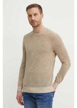 Guess sweter bawełniany CASEY kolor beżowy lekki M4GR17 Z3DT0 ze sklepu ANSWEAR.com w kategorii Swetry męskie - zdjęcie 172438959