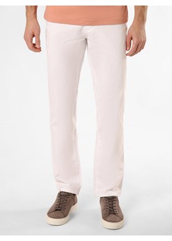 Nils Sundström Spodnie Mężczyźni Bawełna biały jednolity ze sklepu vangraaf w kategorii Spodnie męskie - zdjęcie 172440679