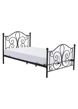 Czarne metalowe łóżko 120x200 cm - Lafio ze sklepu Edinos.pl w kategorii Łóżka i materace - zdjęcie 172441089