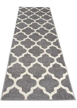 Szary chodnik dywanowy w stylu skandynawskim - Masero 3X ze sklepu Edinos.pl w kategorii Dywany - zdjęcie 172441108