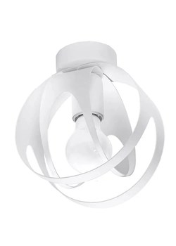 Biała okrągła lampa sufitowa ze stali - A192-Hoxa ze sklepu Edinos.pl w kategorii Lampy sufitowe - zdjęcie 172441155
