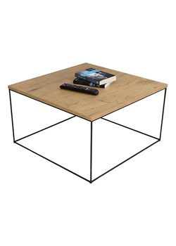 Kwadratowy stolik kawowy w stylu loft dąb lancelot D5-H93 ze sklepu Edinos.pl w kategorii Stoliki kawowe - zdjęcie 172441177