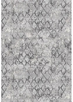 Szary dywan w nowoczesną kratkę - Izos 3X ze sklepu Edinos.pl w kategorii Dywany - zdjęcie 172441238