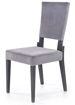 Tapicerowane krzesło drewniane Elton - popiel + grafit ze sklepu Edinos.pl w kategorii Krzesła - zdjęcie 172441347