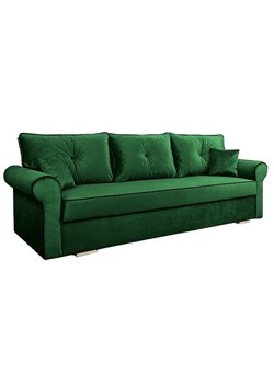 Rozkładana kanapa z funkcją spania butelkowa zieleń - Blosse 4X ze sklepu Edinos.pl w kategorii Sofy i kanapy - zdjęcie 172441408