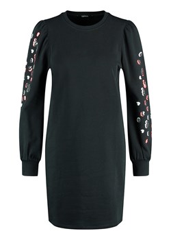 TAIFUN Sukienka dresowa w kolorze czarnym ze sklepu Limango Polska w kategorii Sukienki - zdjęcie 172441879