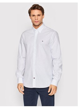 Tommy Hilfiger Tailored Koszula Circle Print MW0MW23269 Biały Regular Fit ze sklepu MODIVO w kategorii Koszule męskie - zdjęcie 172442528