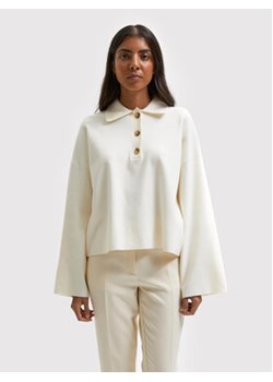 Selected Femme Sweter Cassi 16083225 Biały Relaxed Fit ze sklepu MODIVO w kategorii Swetry damskie - zdjęcie 172442718