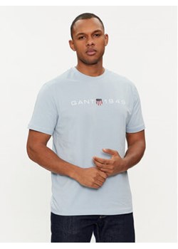 Gant T-Shirt Graphic 2003242 Błękitny Regular Fit ze sklepu MODIVO w kategorii T-shirty męskie - zdjęcie 172442727