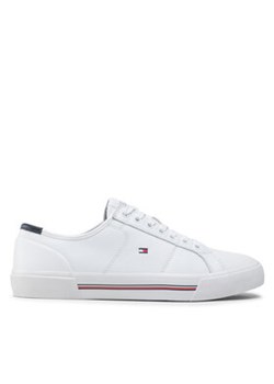 Tommy Hilfiger Sneakersy Core Corporate Leather Vulc FM0FM03999 Biały ze sklepu MODIVO w kategorii Trampki męskie - zdjęcie 172442888