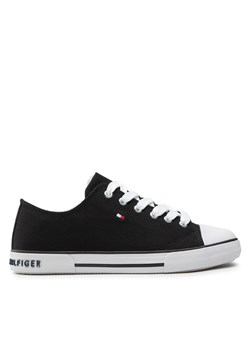 Trampki Tommy Hilfiger Low Cut Lace-Up Sneaker T3X4-32207-0890 S Black 999 ze sklepu eobuwie.pl w kategorii Trampki dziecięce - zdjęcie 172444208