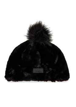 Czapka Ugg W Faux Fur Beanie W Pom 20941 Black ze sklepu eobuwie.pl w kategorii Czapki zimowe damskie - zdjęcie 172445186