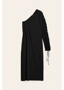 H & M - Obszerna sukienka na jedno ramię - Czarny ze sklepu H&M w kategorii Sukienki - zdjęcie 172447236