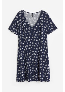 H & M - Sukienka z guzikami i wiązaniem z przodu - Niebieski ze sklepu H&M w kategorii Sukienki - zdjęcie 172447239
