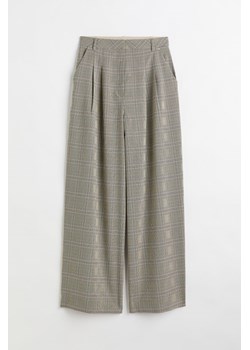 H & M - Szerokie spodnie - Beżowy ze sklepu H&M w kategorii Spodnie damskie - zdjęcie 172447266