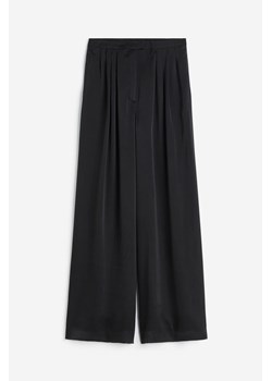 H & M - Eleganckie spodnie jedwabne - Czarny ze sklepu H&M w kategorii Spodnie damskie - zdjęcie 172447275