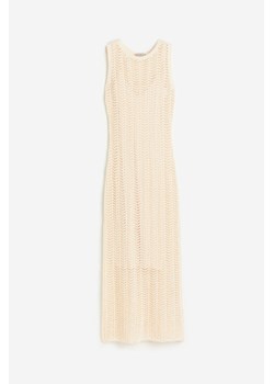 H & M - Sukienka o wyglądzie szydełkowej robótki - Beżowy ze sklepu H&M w kategorii Sukienki - zdjęcie 172447276