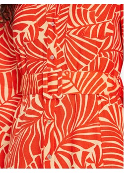 ONLY Sukienka koszulowa Callie 15318799 Pomarańczowy Regular Fit ze sklepu MODIVO w kategorii Sukienki - zdjęcie 172447616