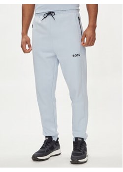 Boss Spodnie dresowe Hadiko 1 50510346 Błękitny Regular Fit ze sklepu MODIVO w kategorii Spodnie męskie - zdjęcie 172447647