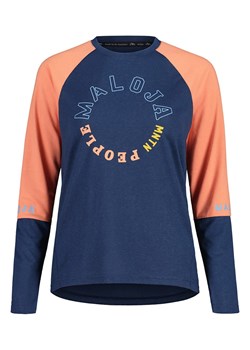 Maloja Koszulka funkcyjna &quot;DiamondM&quot; w kolorze granatowo-pomarańczowym ze sklepu Limango Polska w kategorii Bluzki damskie - zdjęcie 172447716