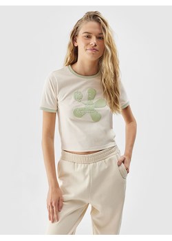 4F Koszulka w kolorze kremowym ze sklepu Limango Polska w kategorii Bluzki damskie - zdjęcie 172447756