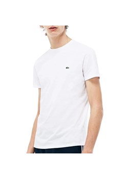 Koszulka Lacoste Crew Neck Pime Cotton Jersey TH6709-001 - biała ze sklepu streetstyle24.pl w kategorii T-shirty męskie - zdjęcie 172448428