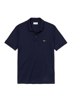 Koszulka Lacoste Cotton Shirt Regular Fit DH2050-166 - granatowa ze sklepu streetstyle24.pl w kategorii T-shirty męskie - zdjęcie 172448436