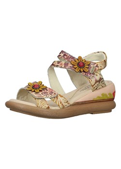 LAURA VITA Skórzane sandały w kolorze beżowym ze sklepu Limango Polska w kategorii Sandały damskie - zdjęcie 172448799