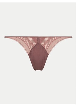 Calvin Klein Underwear Stringi 000QF7547E Różowy ze sklepu MODIVO w kategorii Majtki damskie - zdjęcie 172449587