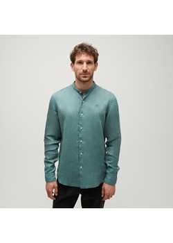 TIMBERLAND KOSZULA LINEN KOREAN COLLAR SHIRT ze sklepu Timberland w kategorii Koszule męskie - zdjęcie 172450188