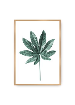 Plakat Leaf  Emerald Green ze sklepu dekoria.pl w kategorii Obrazy - zdjęcie 172474159