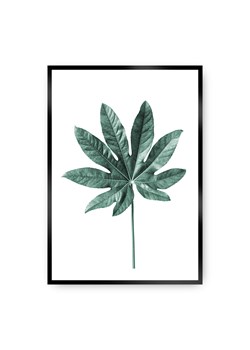 Plakat Leaf  Emerald Green ze sklepu dekoria.pl w kategorii Obrazy - zdjęcie 172474165