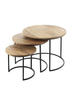 Komplet stolików Loft 3szt. ze sklepu dekoria.pl w kategorii Stoliki kawowe - zdjęcie 172475947