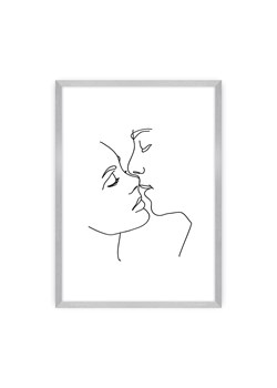 Plakat Kiss Line ze sklepu dekoria.pl w kategorii Obrazy - zdjęcie 172476289