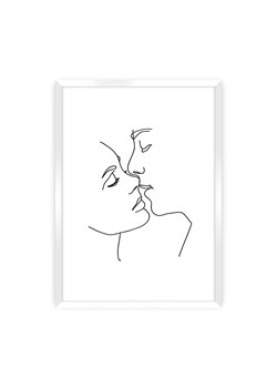 Plakat Kiss Line ze sklepu dekoria.pl w kategorii Obrazy - zdjęcie 172476295