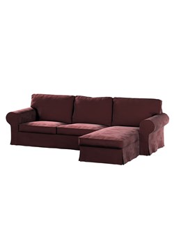 Pokrowiec na sofę Ektorp 2-osobową i leżankę ze sklepu dekoria.pl w kategorii Pokrowce na kanapy i fotele - zdjęcie 172480735
