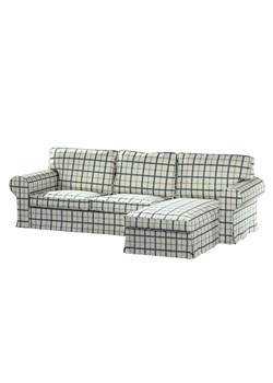 Pokrowiec na sofę Ektorp 2-osobową i leżankę ze sklepu dekoria.pl w kategorii Pokrowce na kanapy i fotele - zdjęcie 172480756