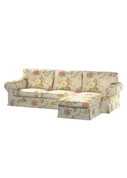 Pokrowiec na sofę Ektorp 2-osobową i leżankę ze sklepu dekoria.pl w kategorii Pokrowce na kanapy i fotele - zdjęcie 172480885